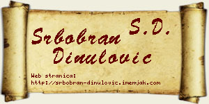 Srbobran Dinulović vizit kartica